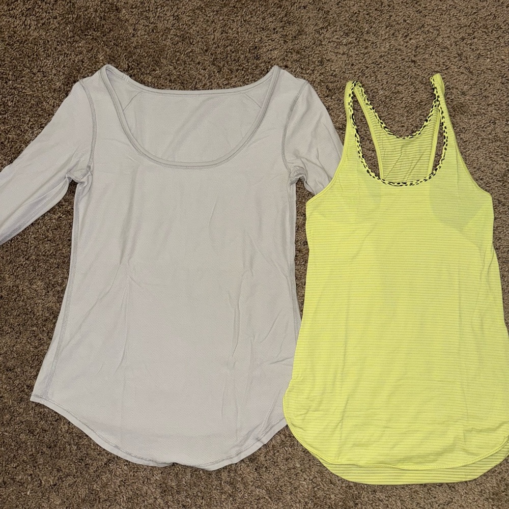 Lululemon running tops💛🤍